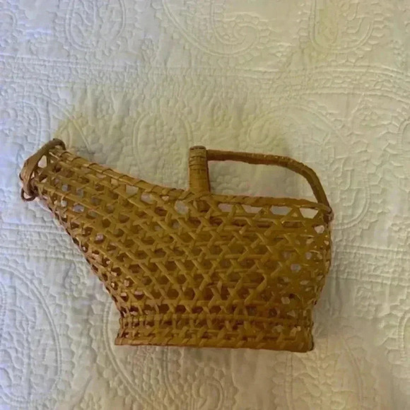 1950s wicker wine holder - Picture 4 of 9